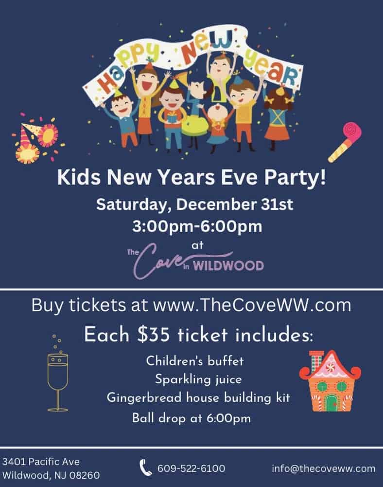 Kid's New Years Eve Party Flyer.